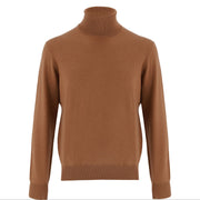 Cashmere High Neck-Brown