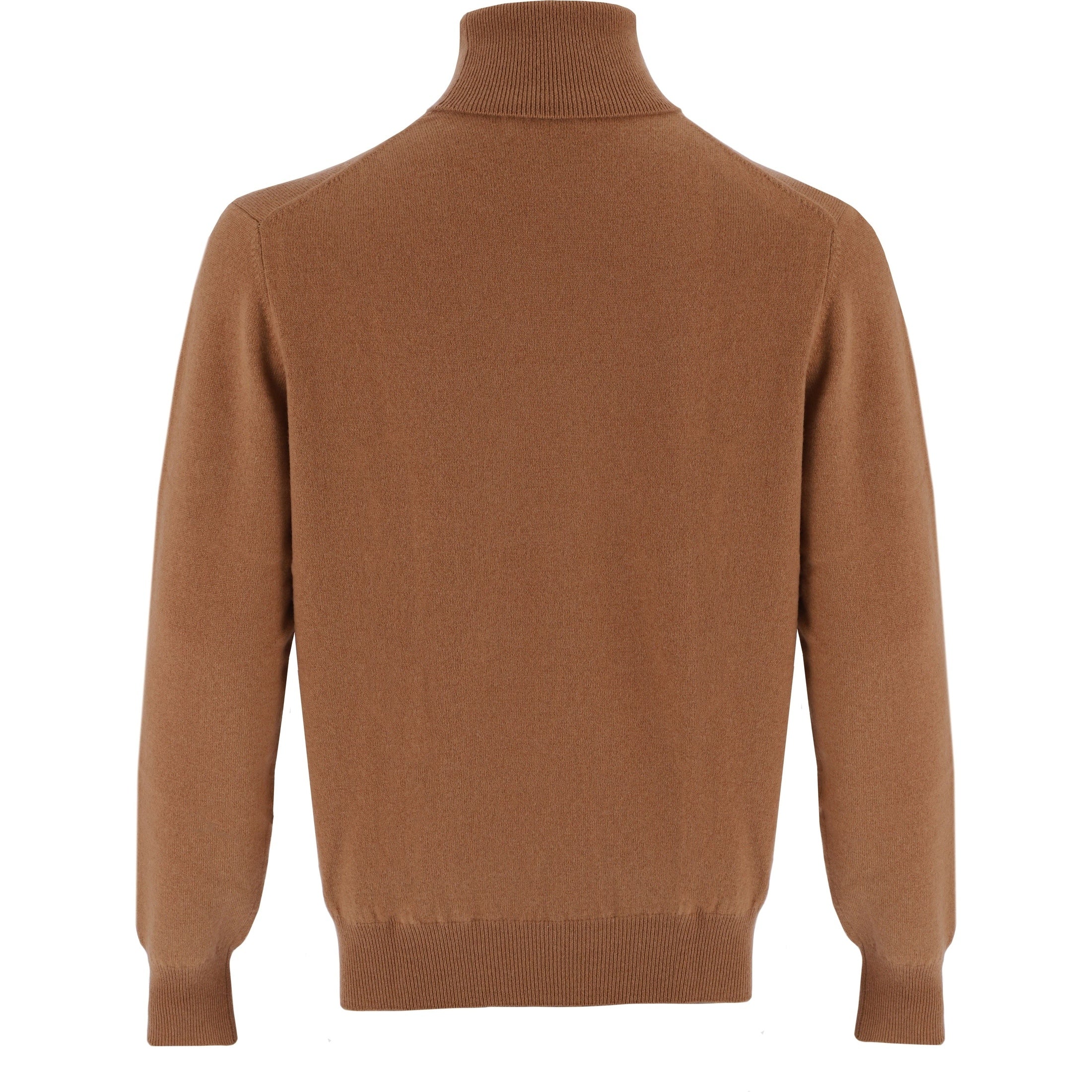 Cashmere High Neck-Brown