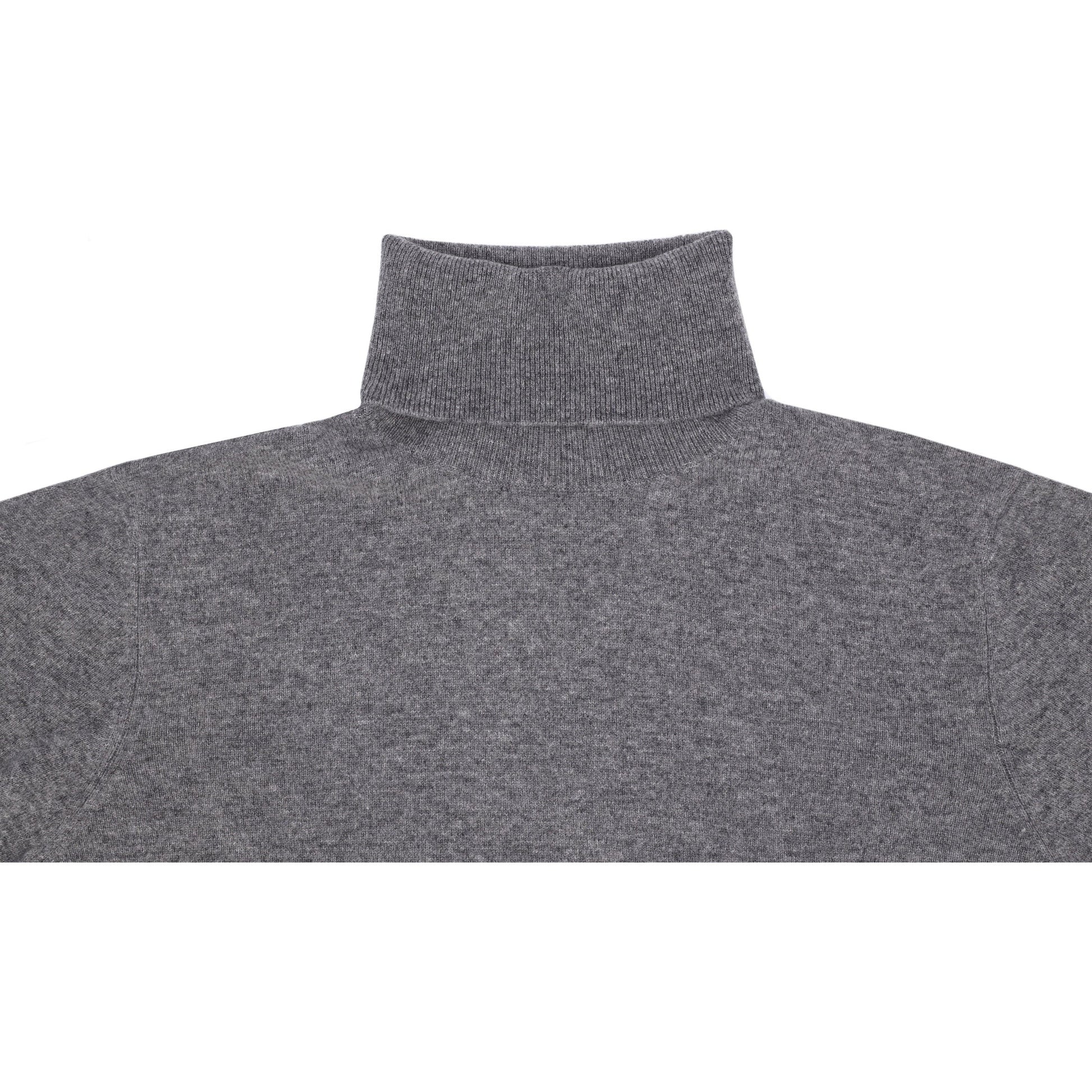 Cashmere High Neck-Grey