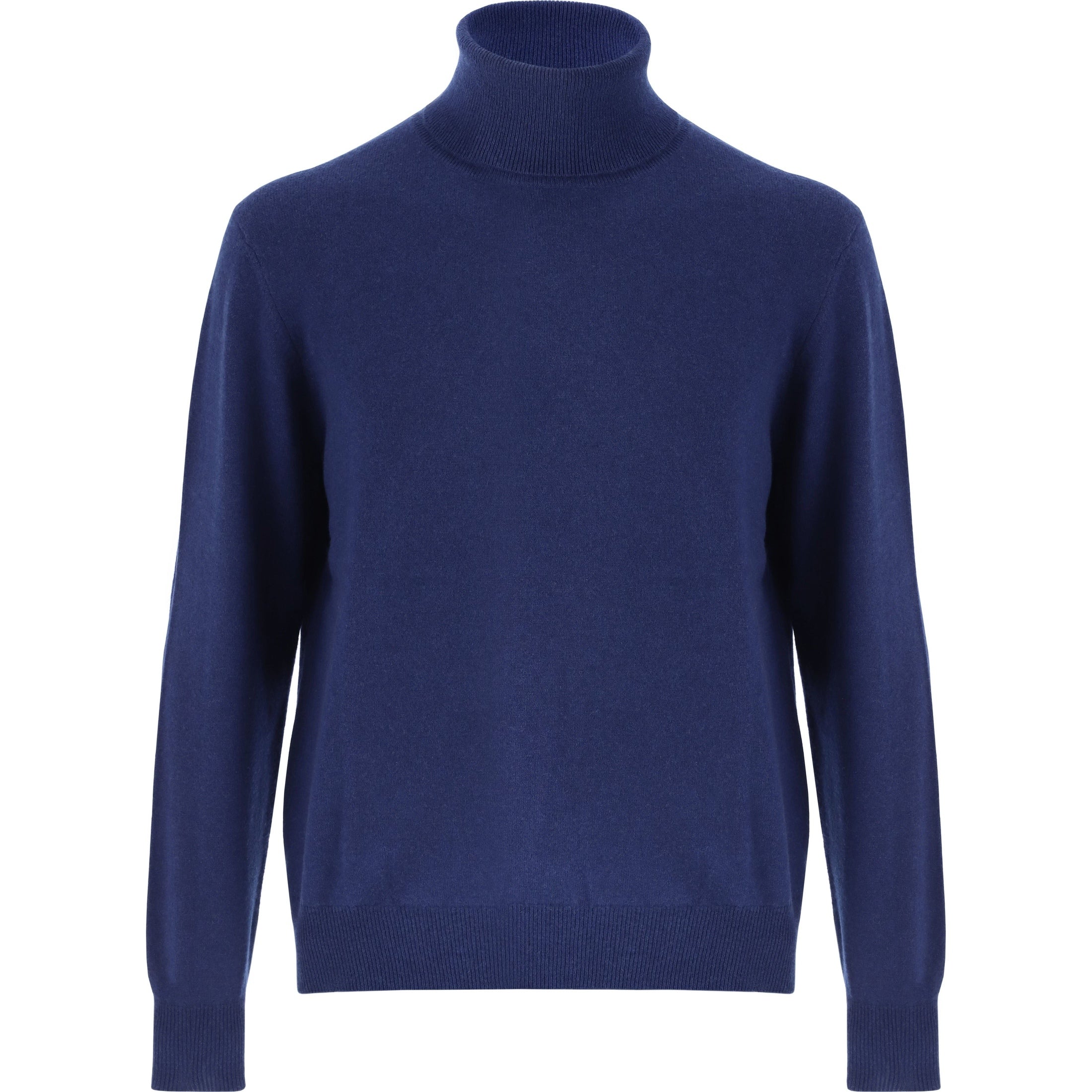 Cashmere High Neck-Navy