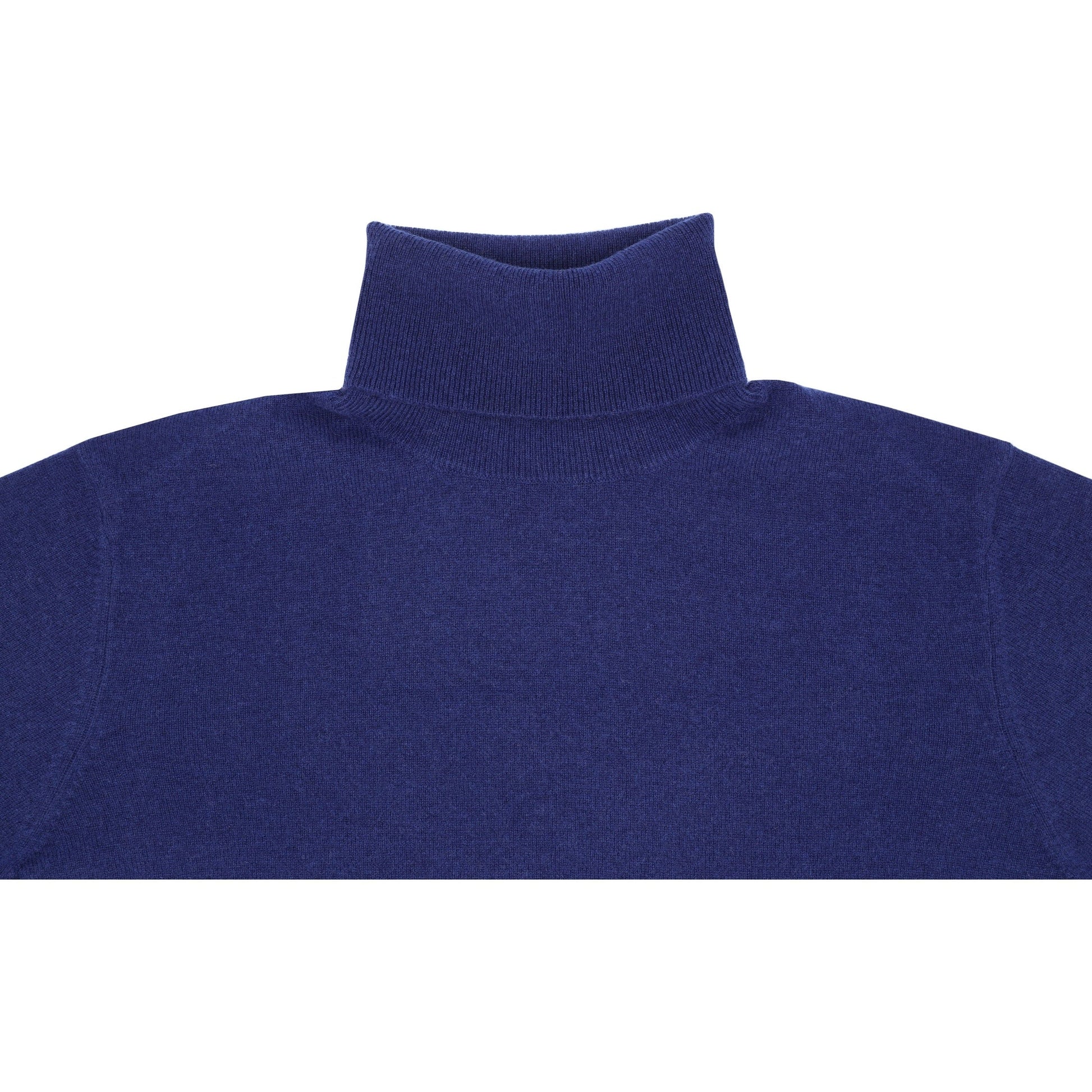 Cashmere High Neck-Navy