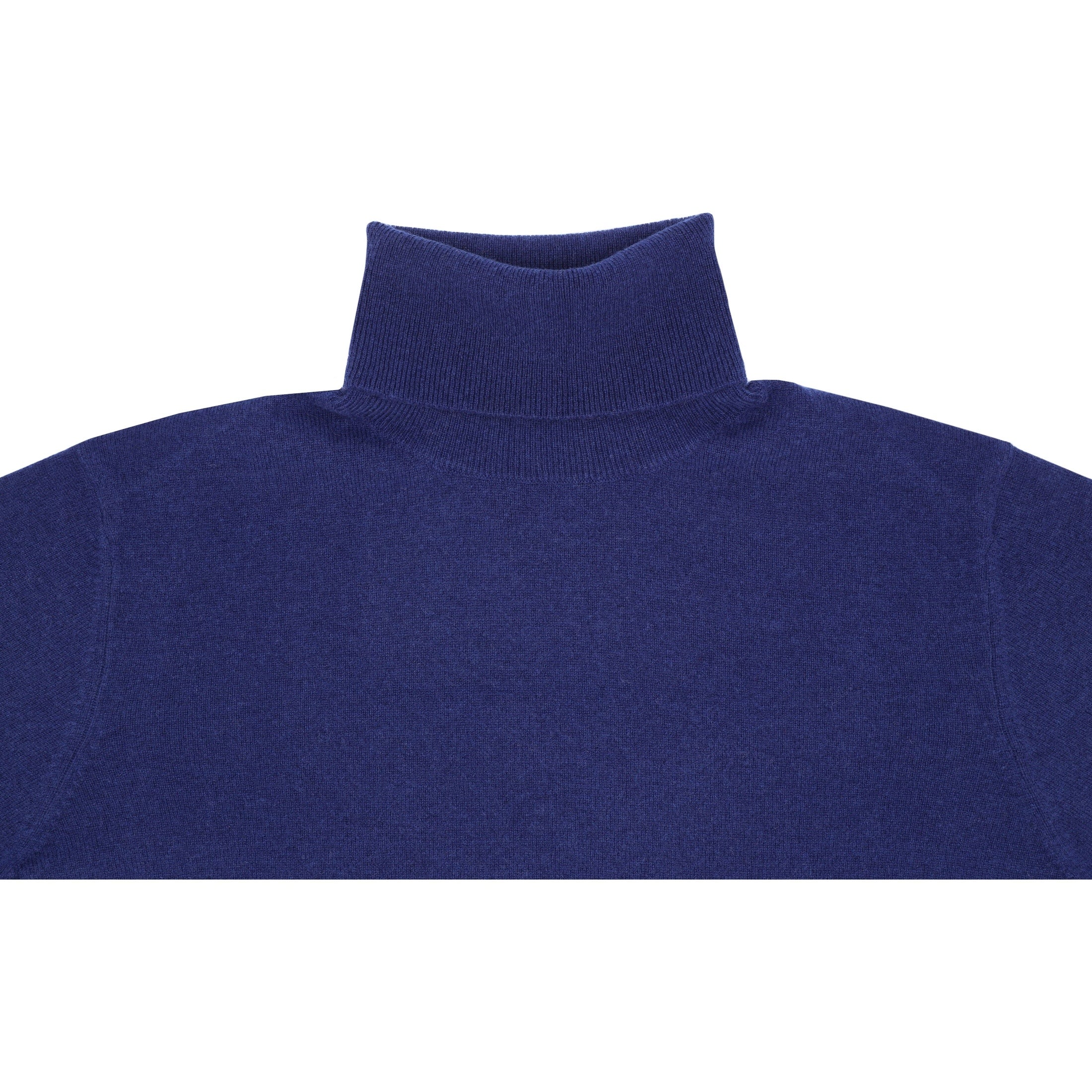 Cashmere High Neck-Navy