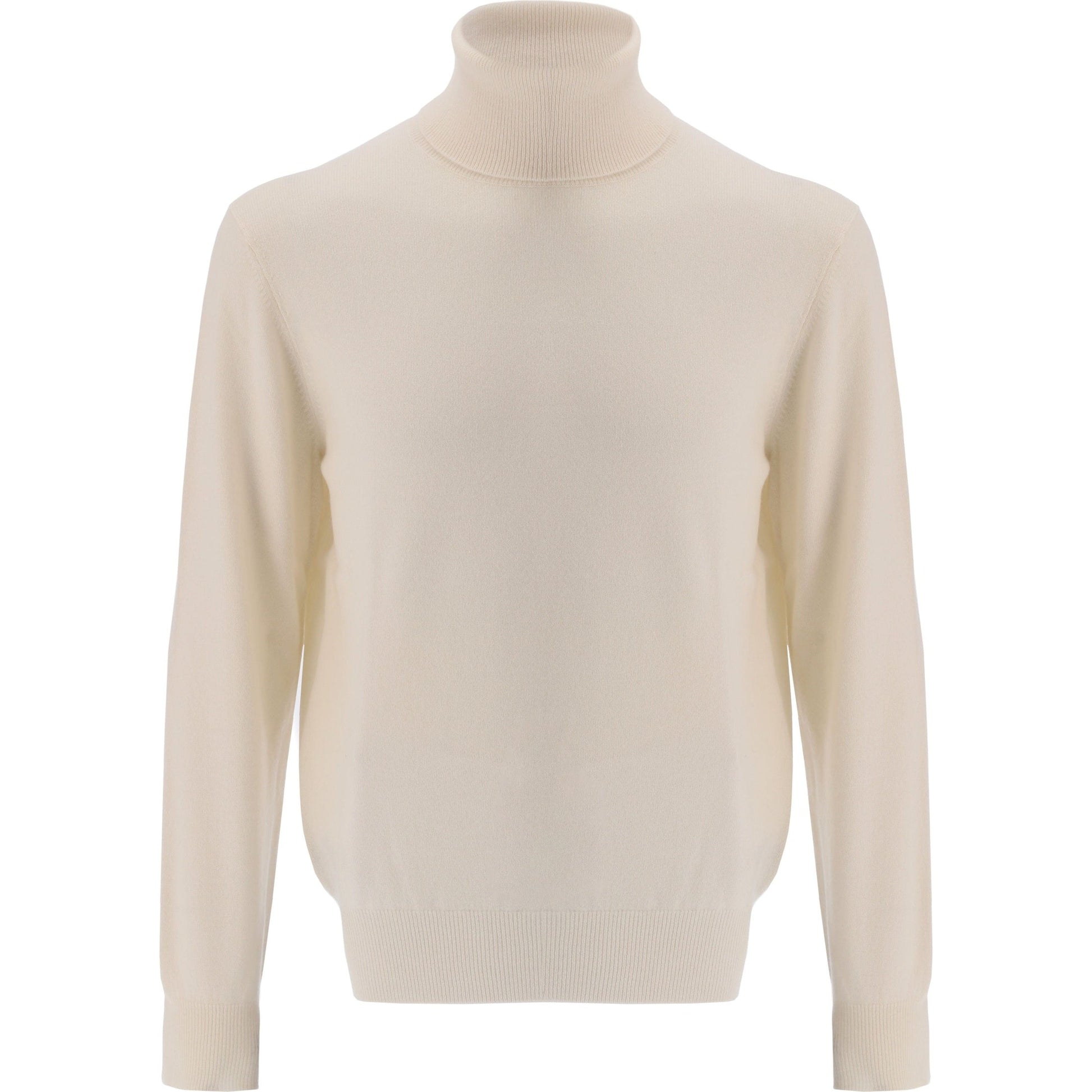 Cashmere High Neck-Ivory