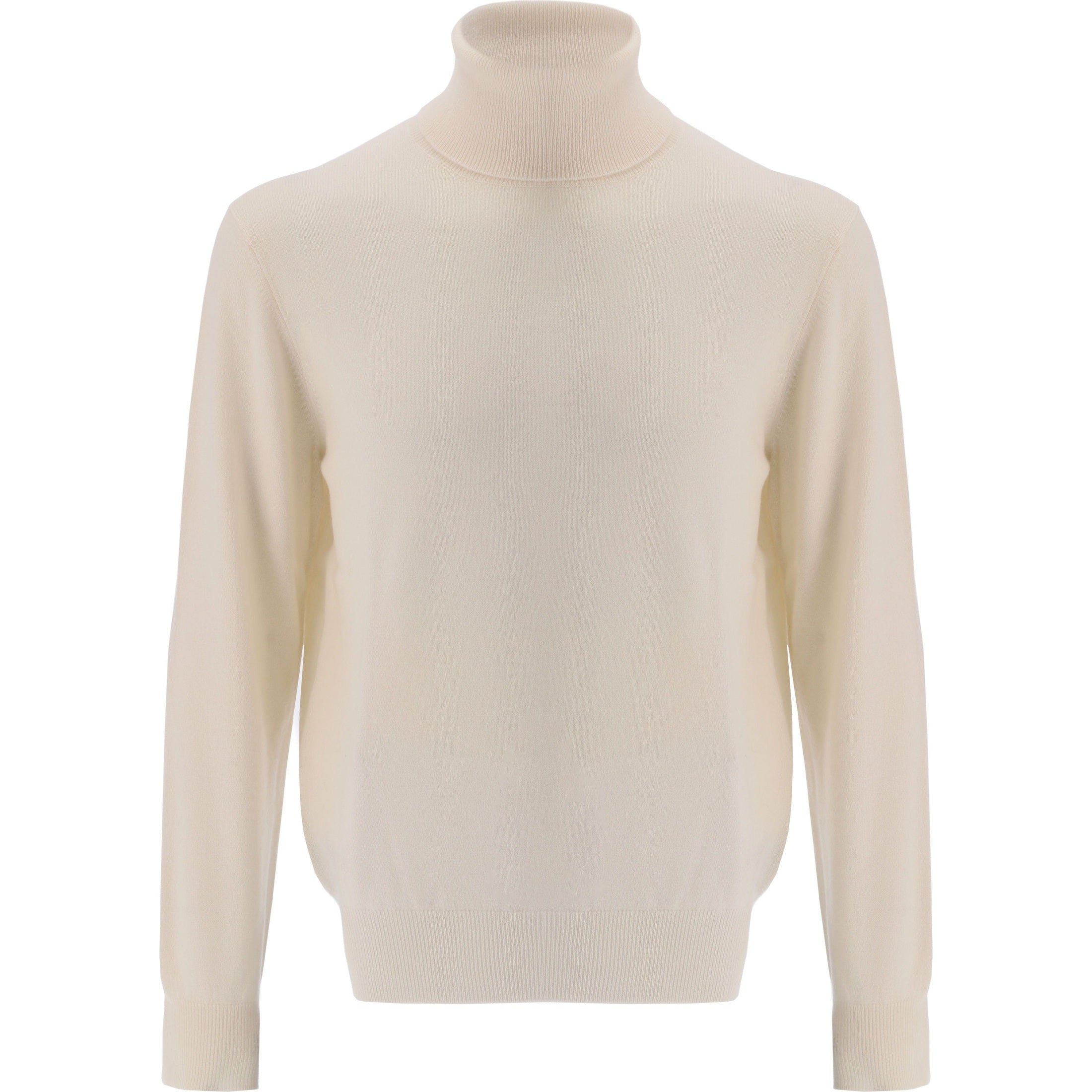 Cashmere High Neck-Ivory