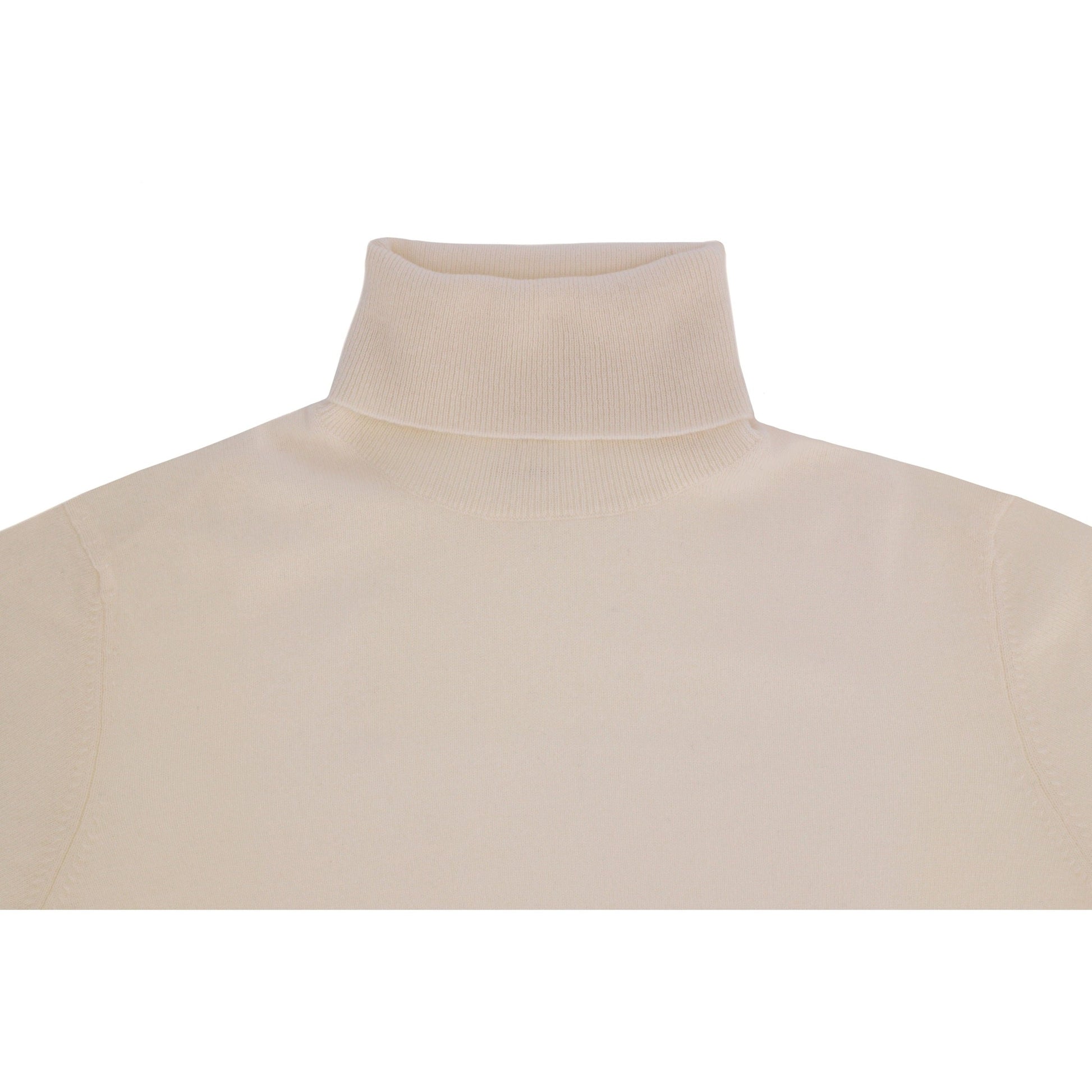 Cashmere High Neck-Ivory