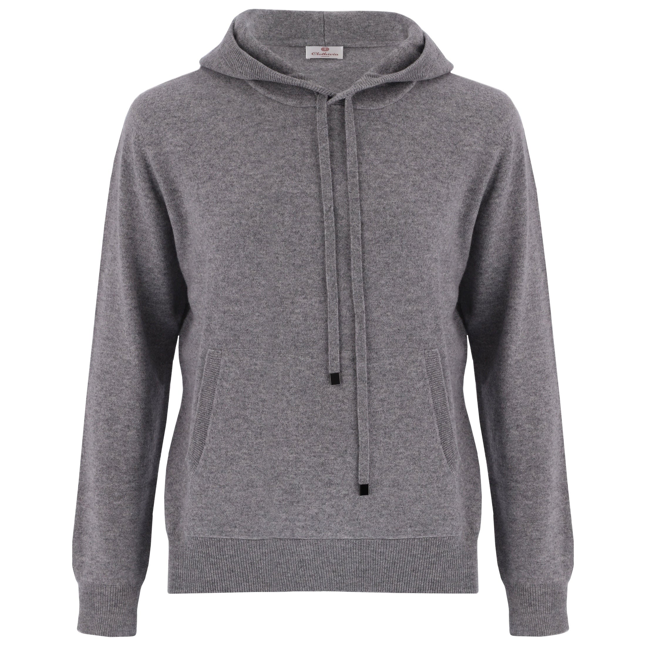 Cashmere Hoodie-Grey