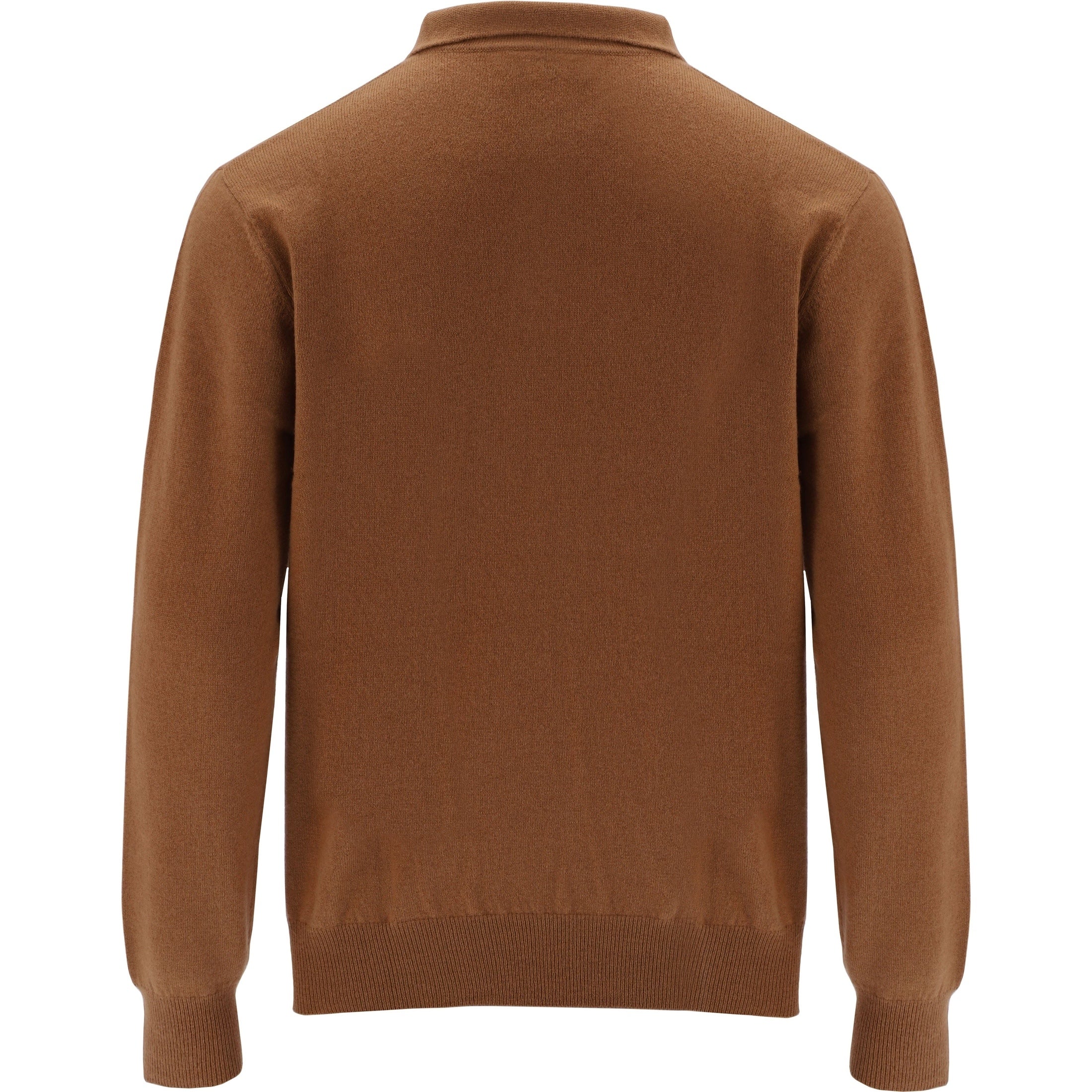 Cashmere Polo-Brown