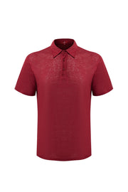 polo linen -Burgundy