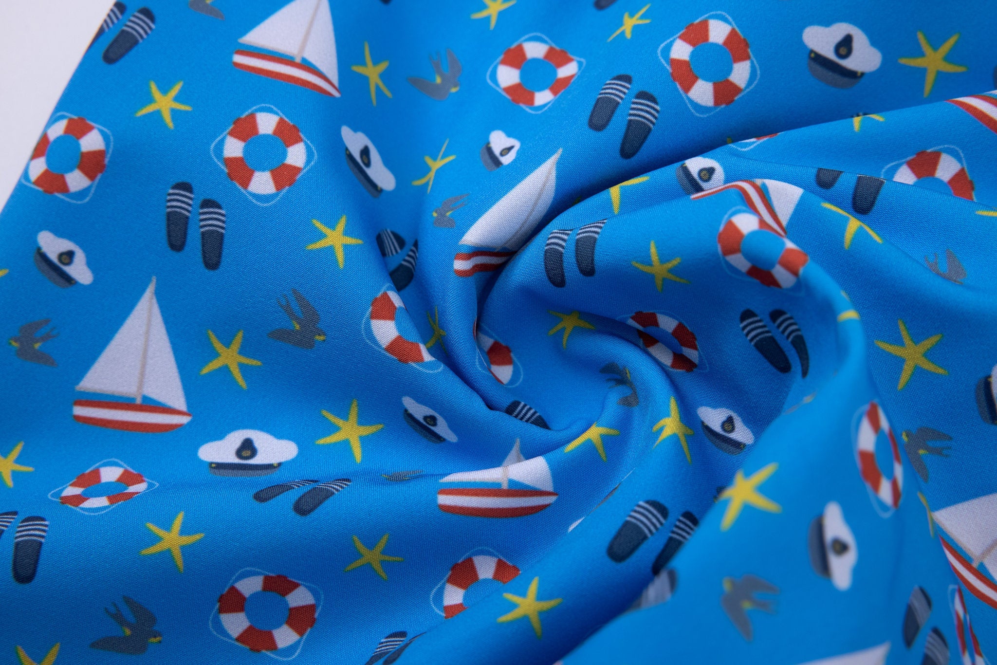 Nautical Swim Shorts -Blue
