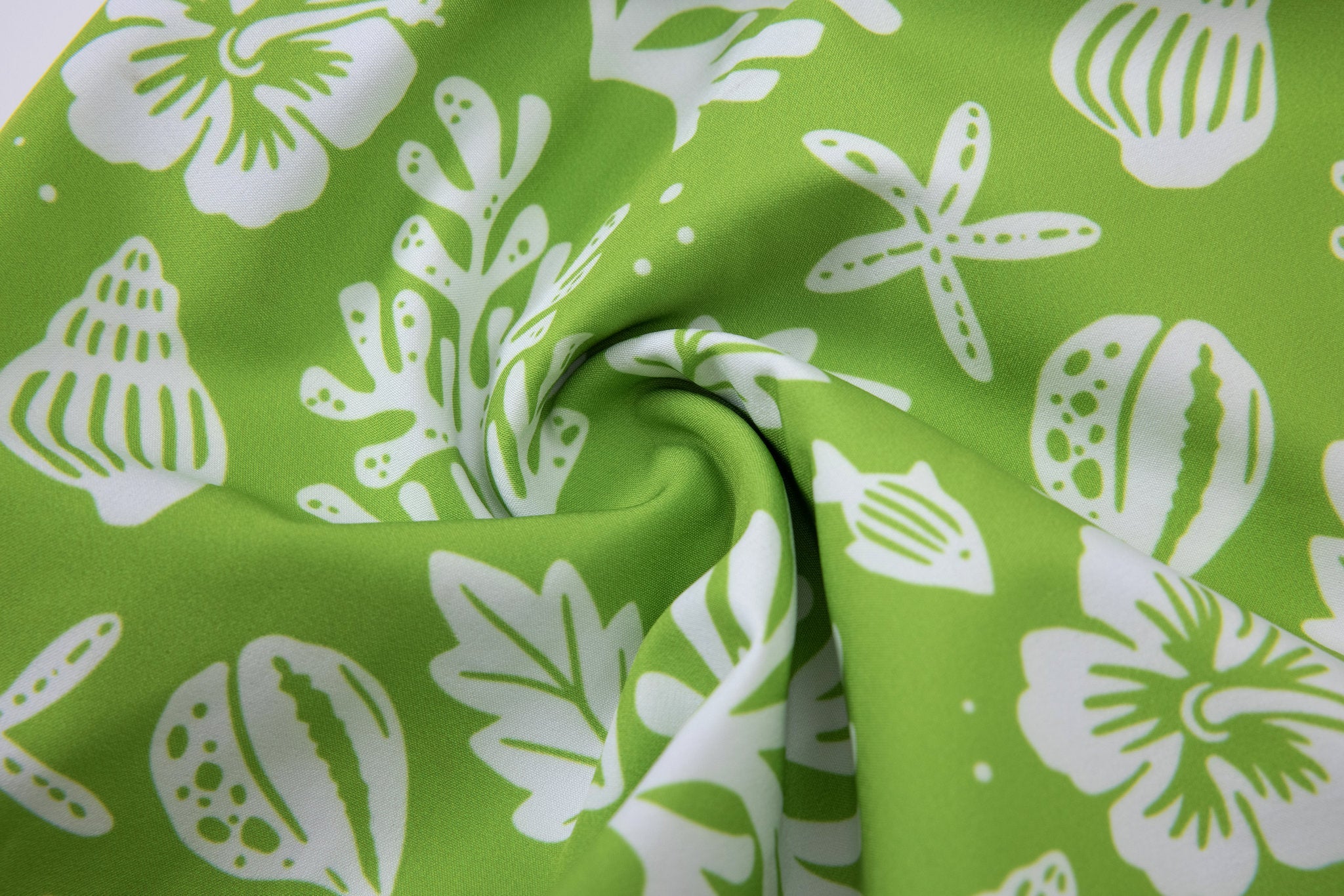 Sea Leaves Swim Short -Green