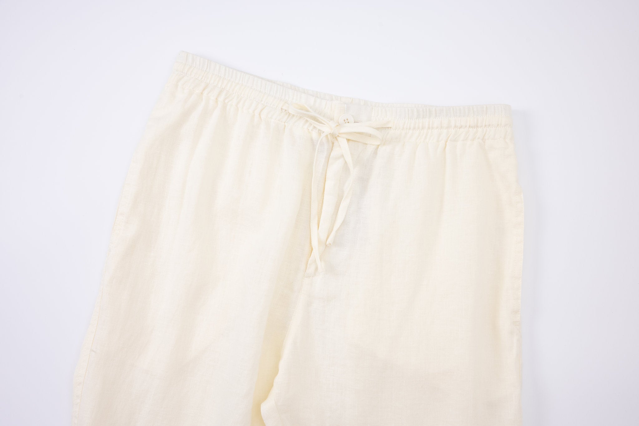 Linen Pants-Ivory