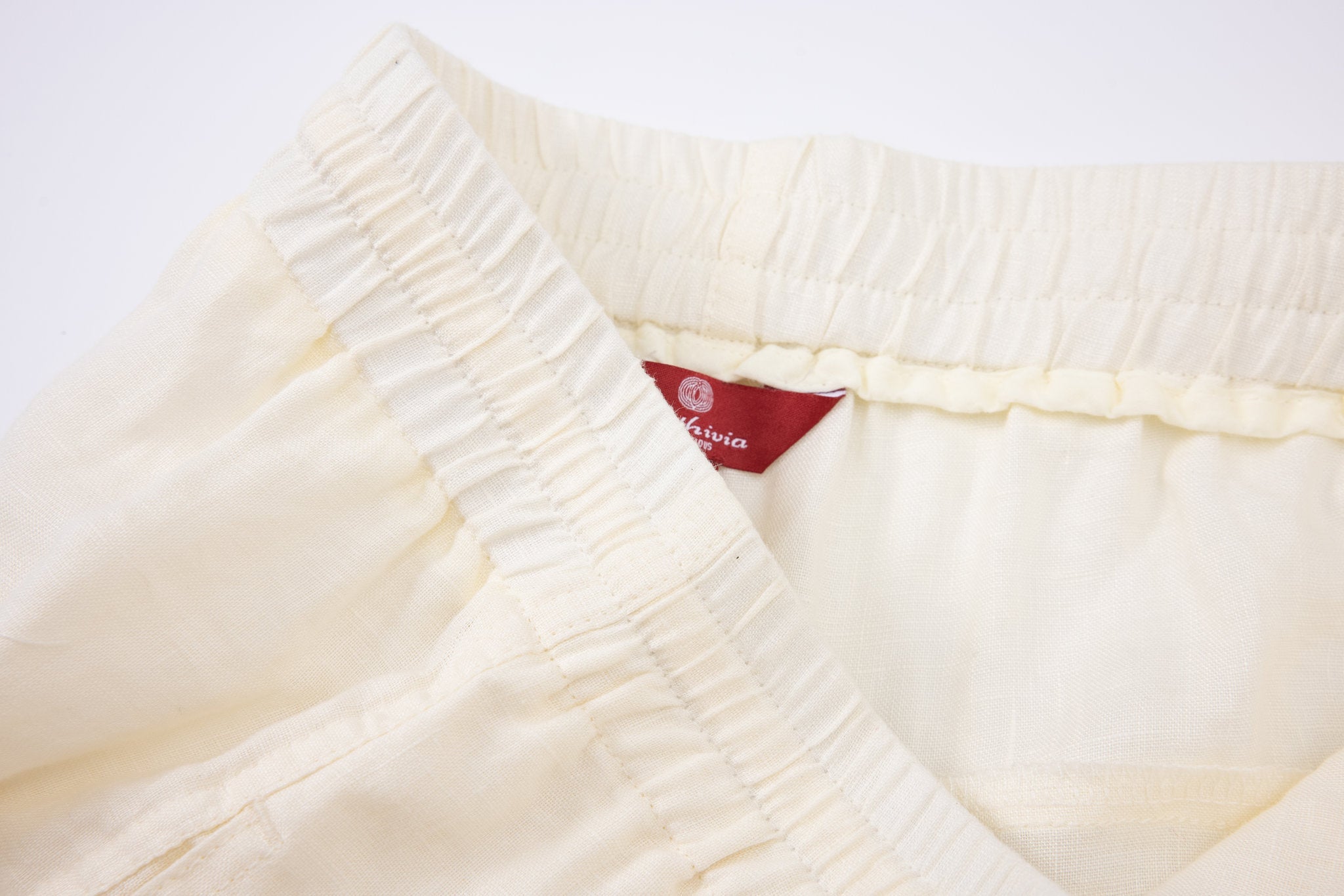 Linen Pants-Ivory