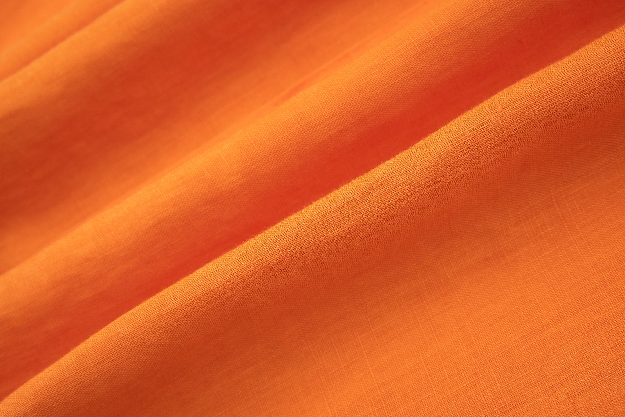linen short sleeves -Orange