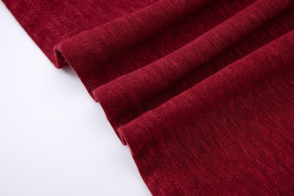 polo linen -Burgundy