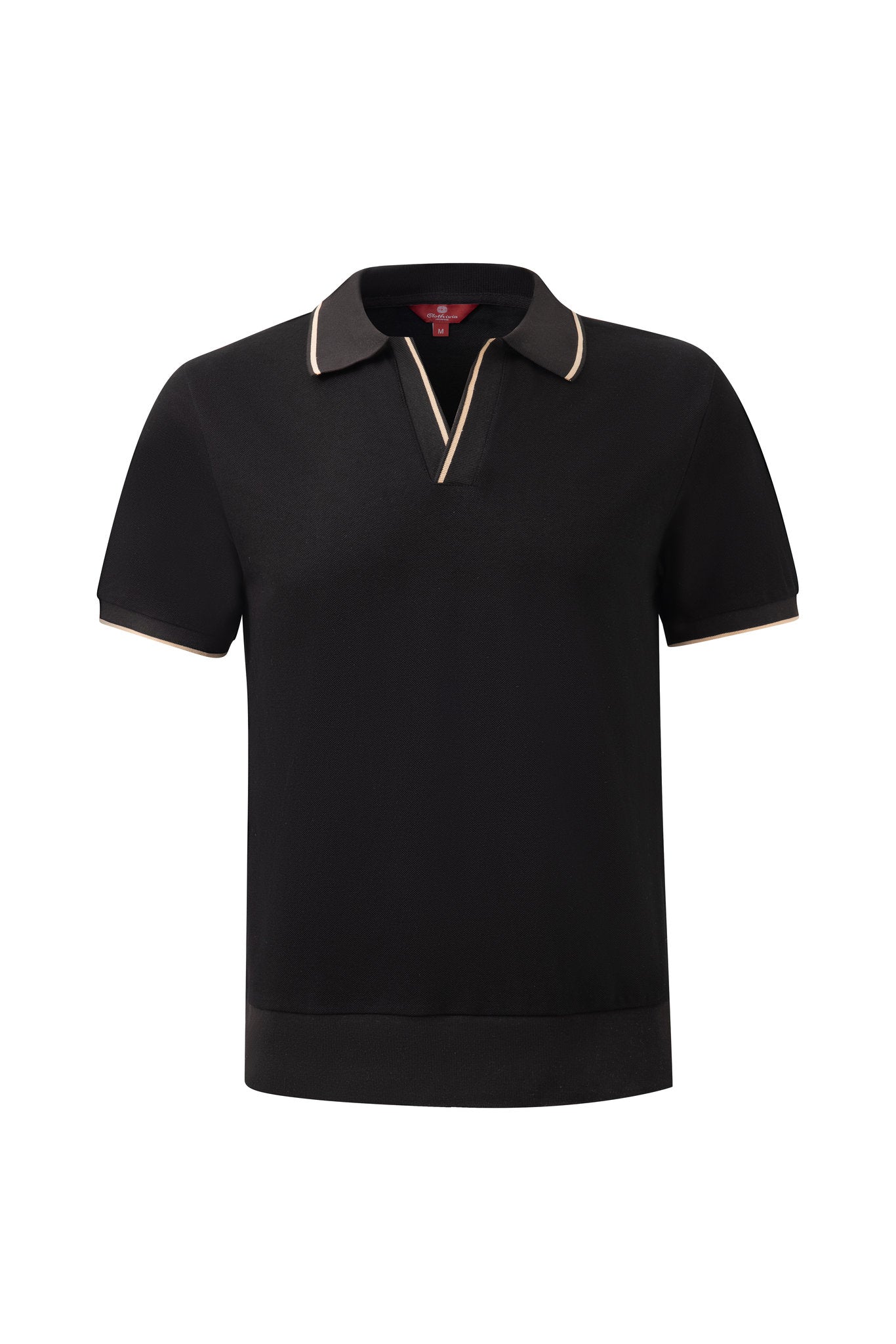 open collar -Black