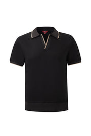 open collar -Black