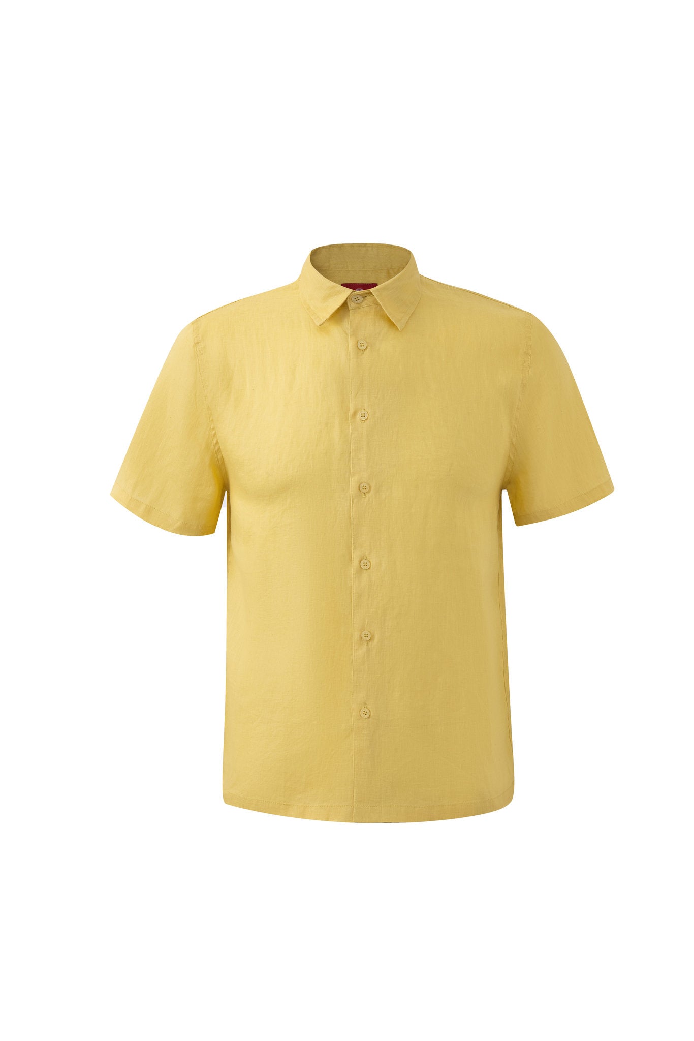 Linen Short Sleeves-Lemon-Yellow