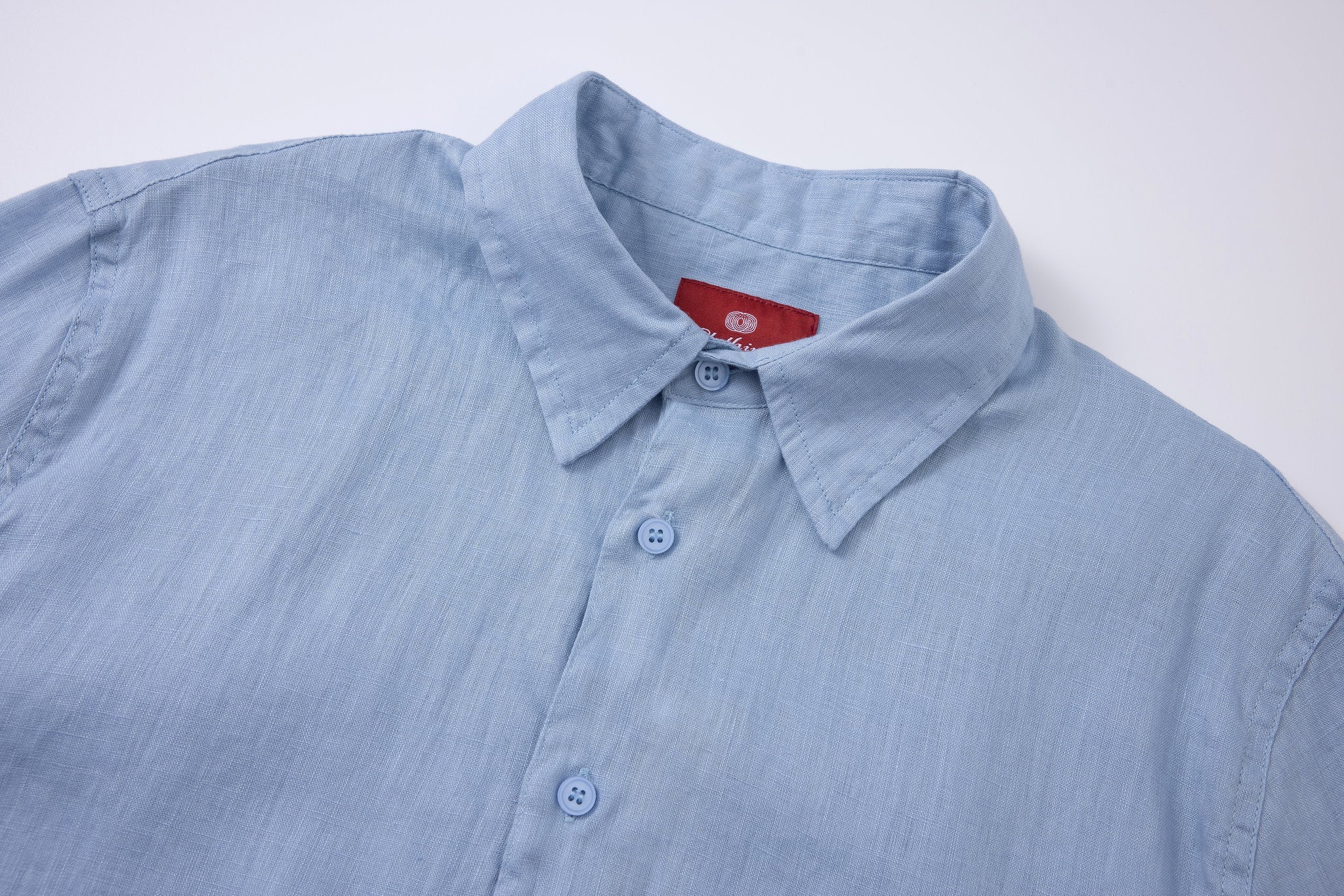 Linen Short Sleeves-Ocean-Blue