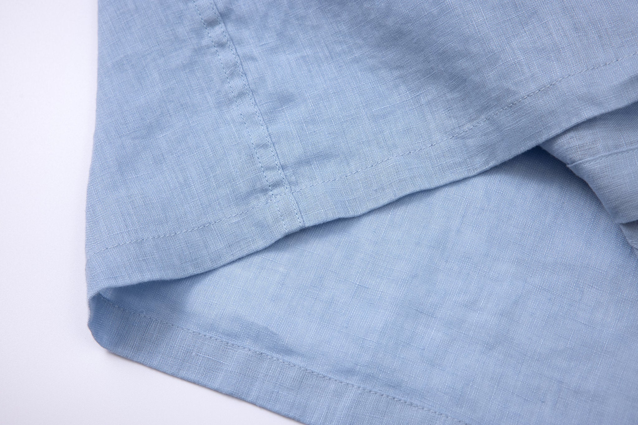Linen Short Sleeves-Ocean-Blue