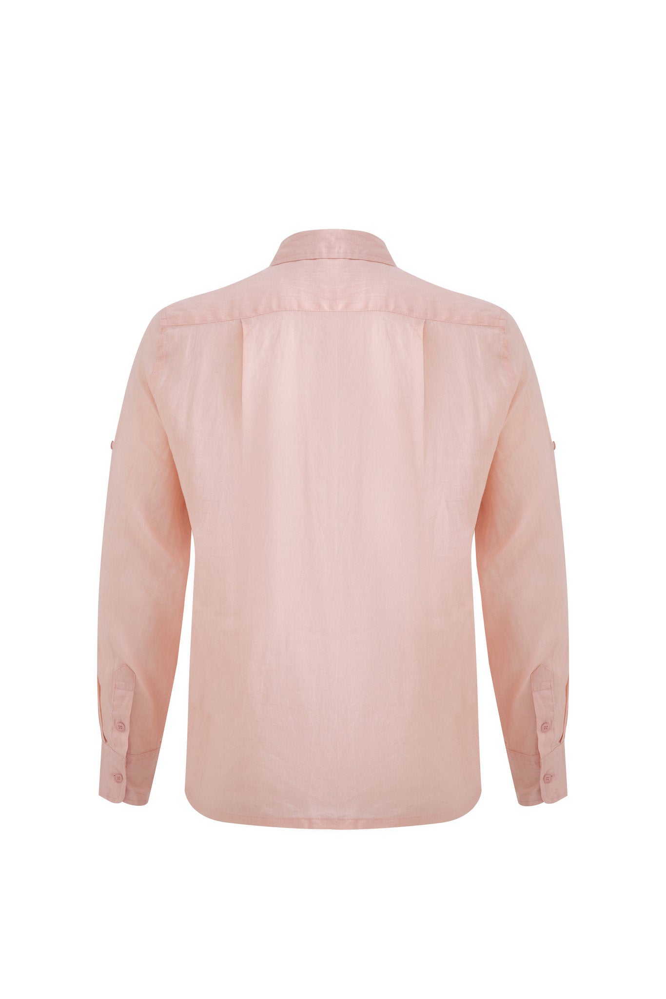 Linen Long Sleeves-Pink