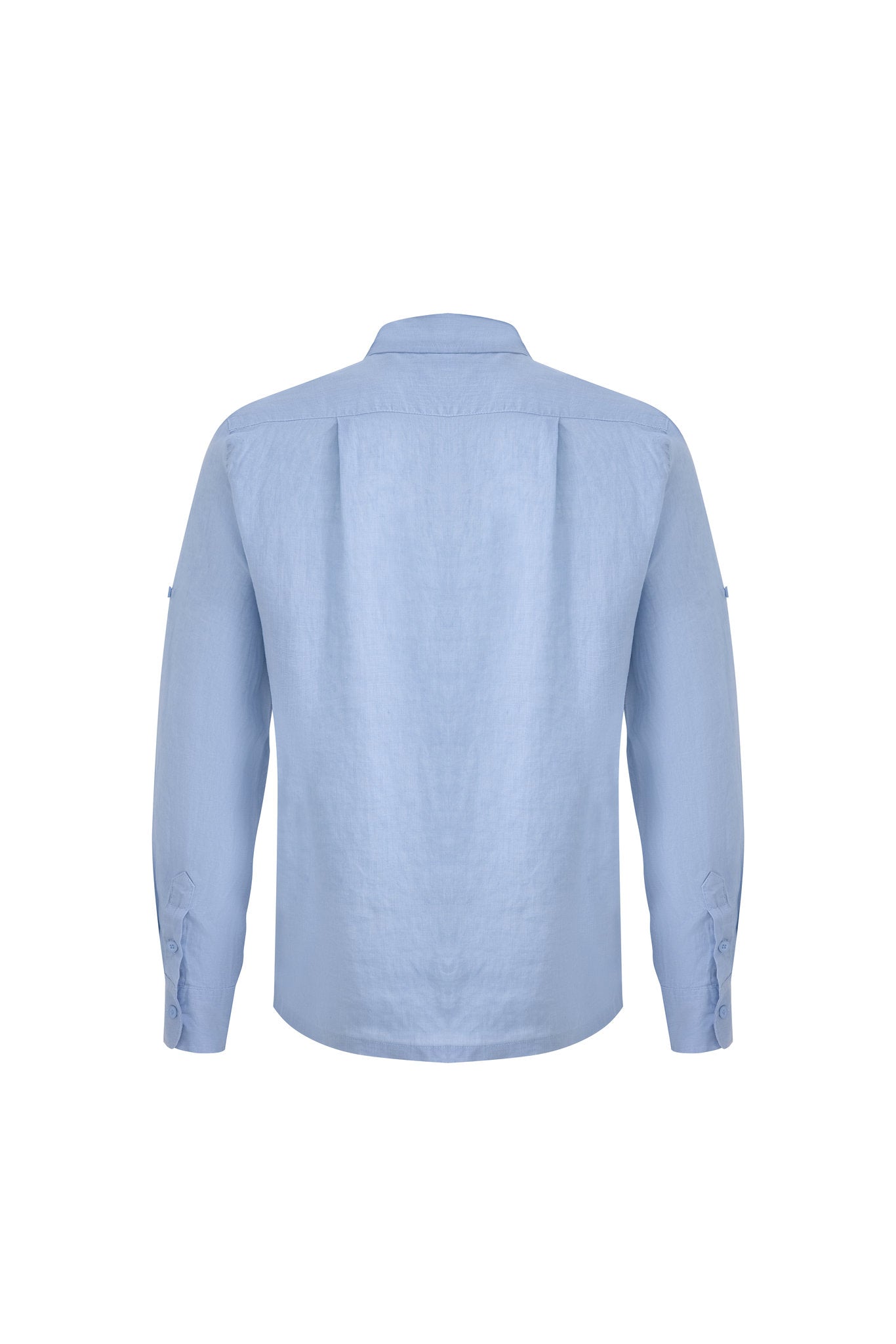 Linen Long Sleeves-Ocean-Blue