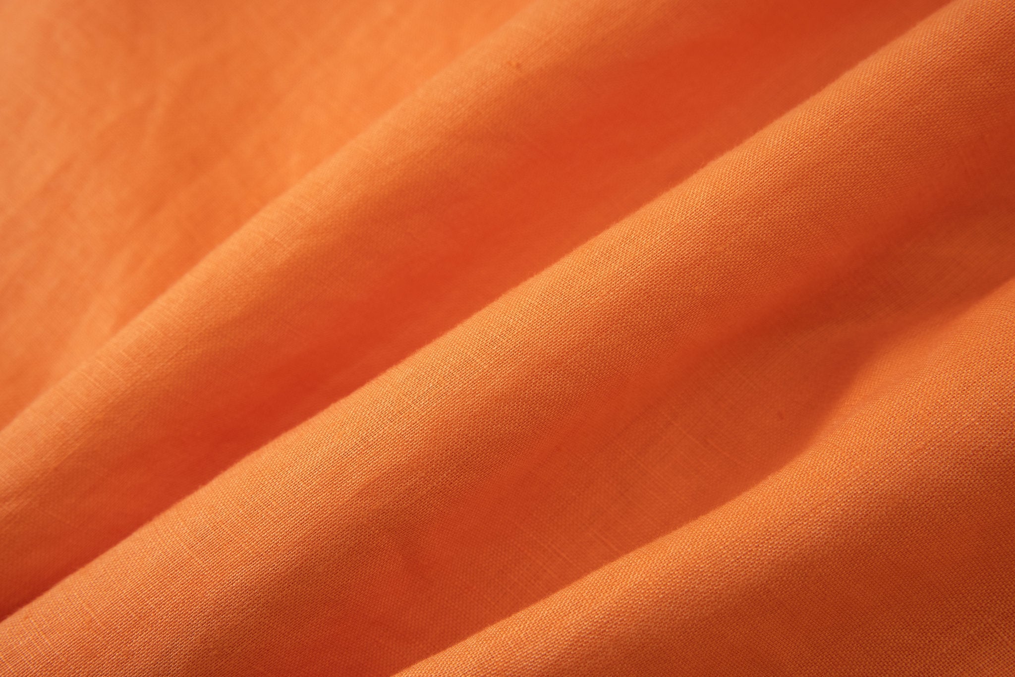 Linen Long Sleeves-Orange