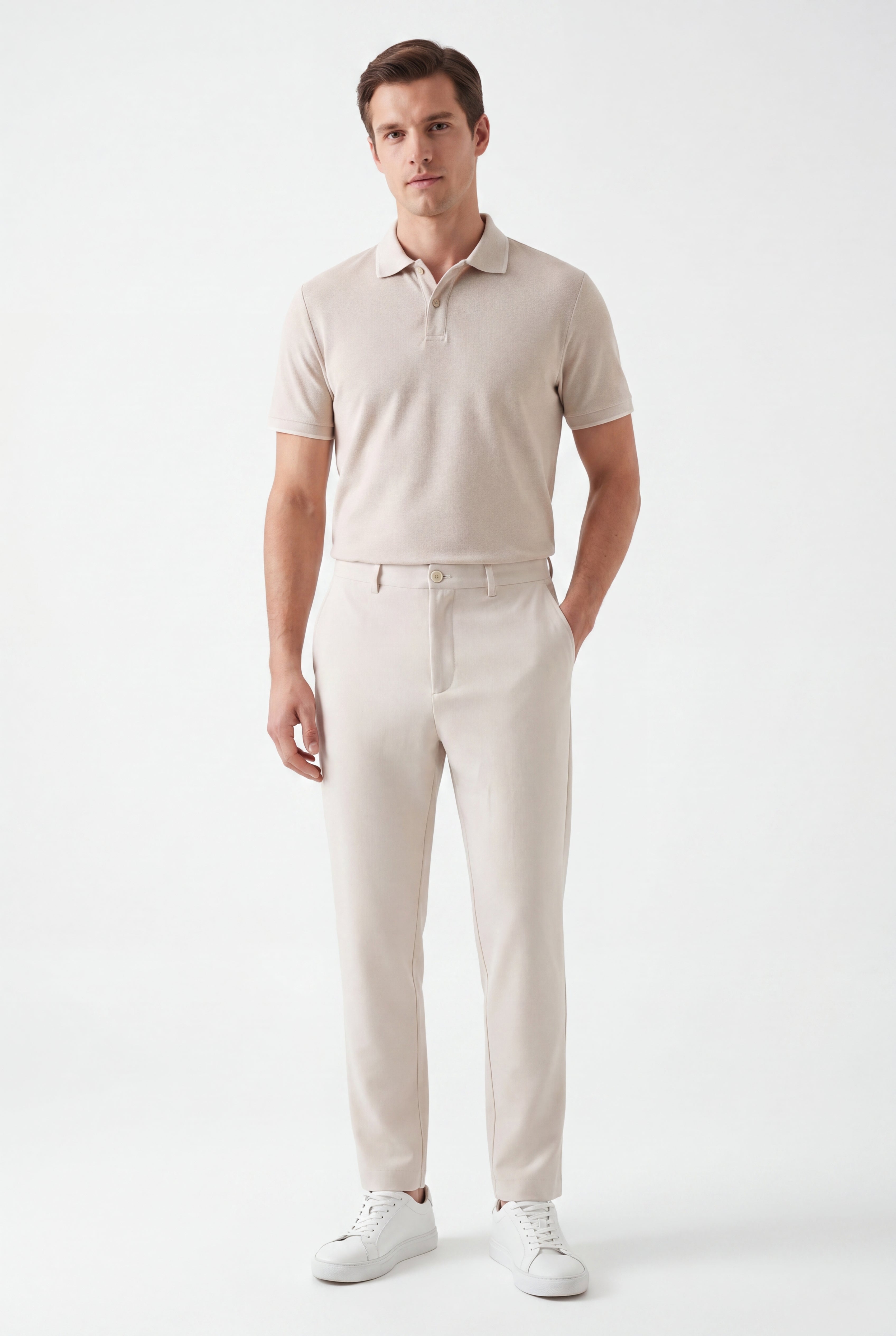 Tailored  trousers -Ivory