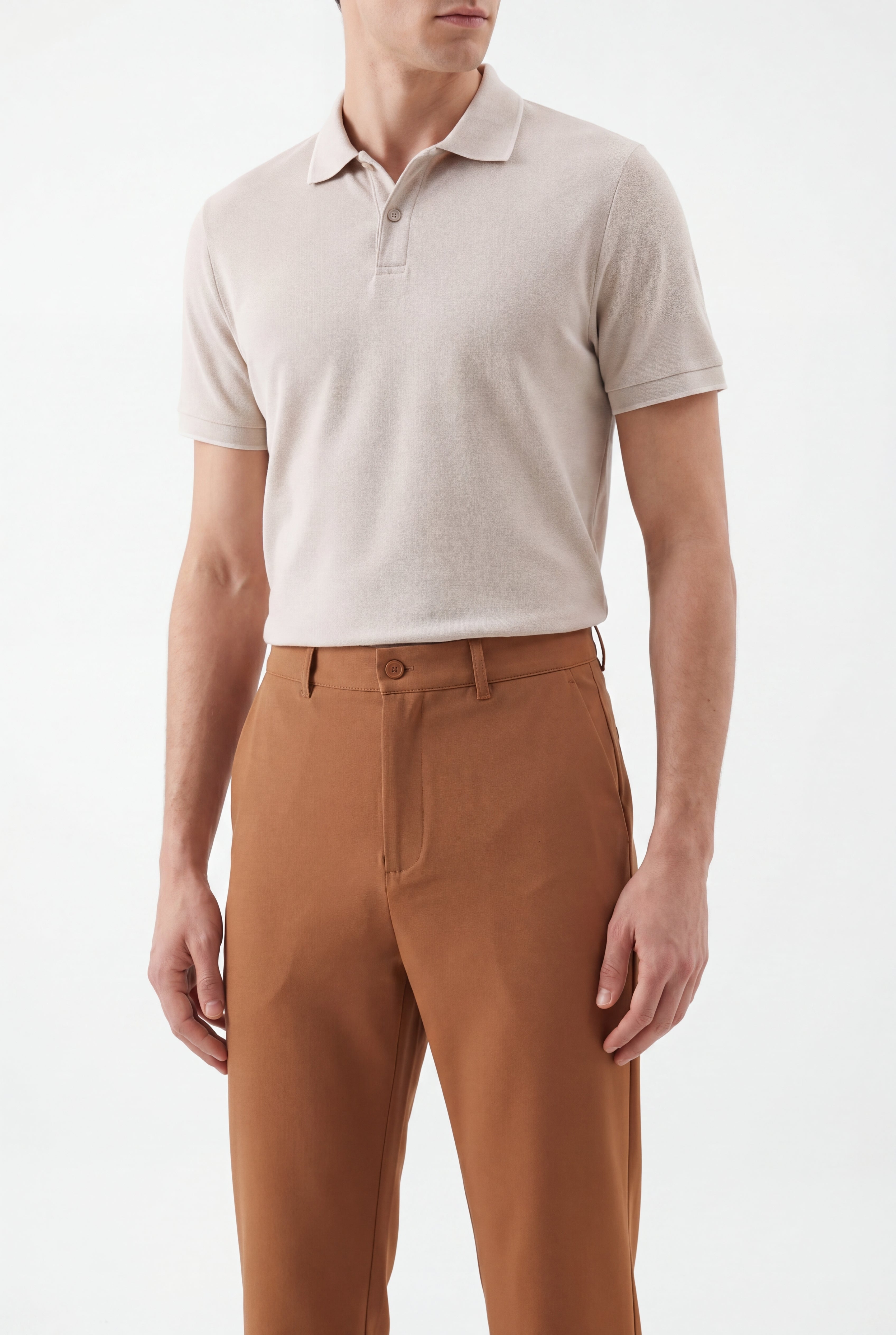 Tailored  trousers -Tan