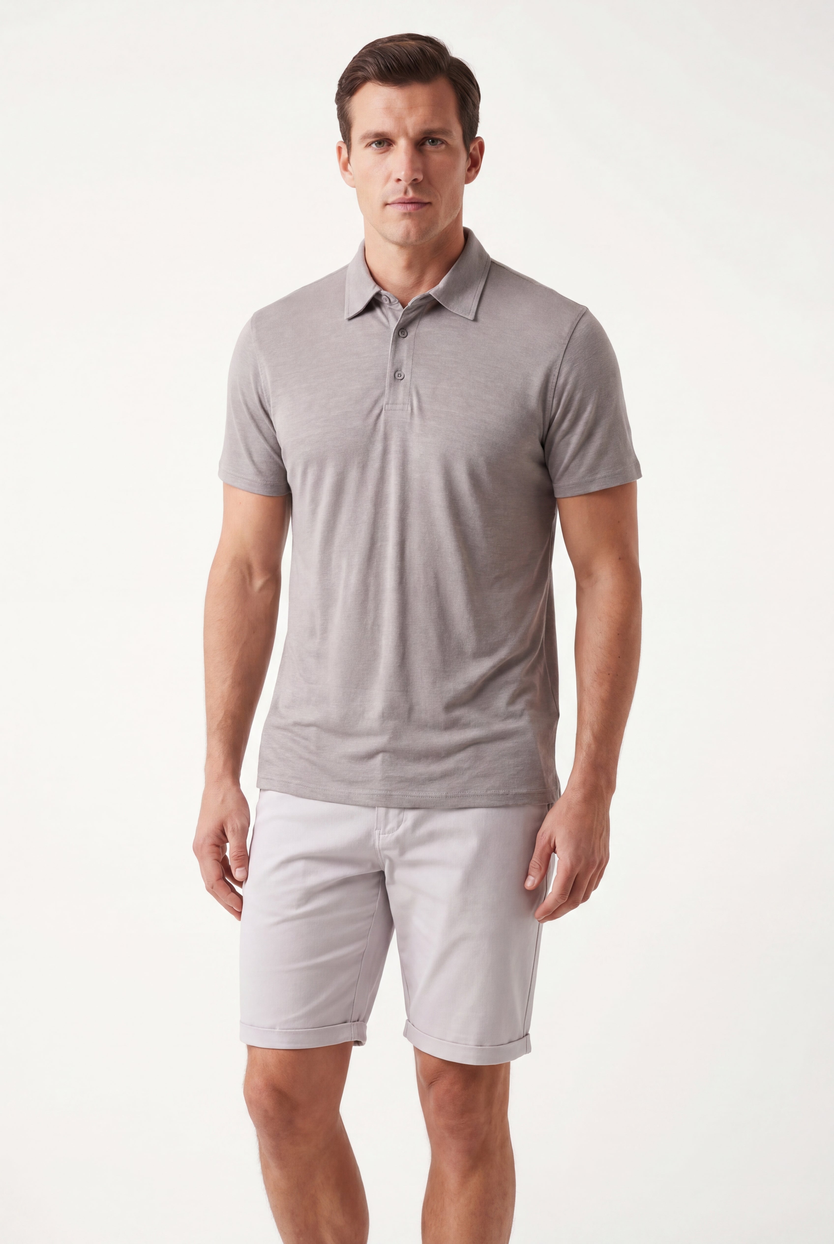 polo linen -Grey