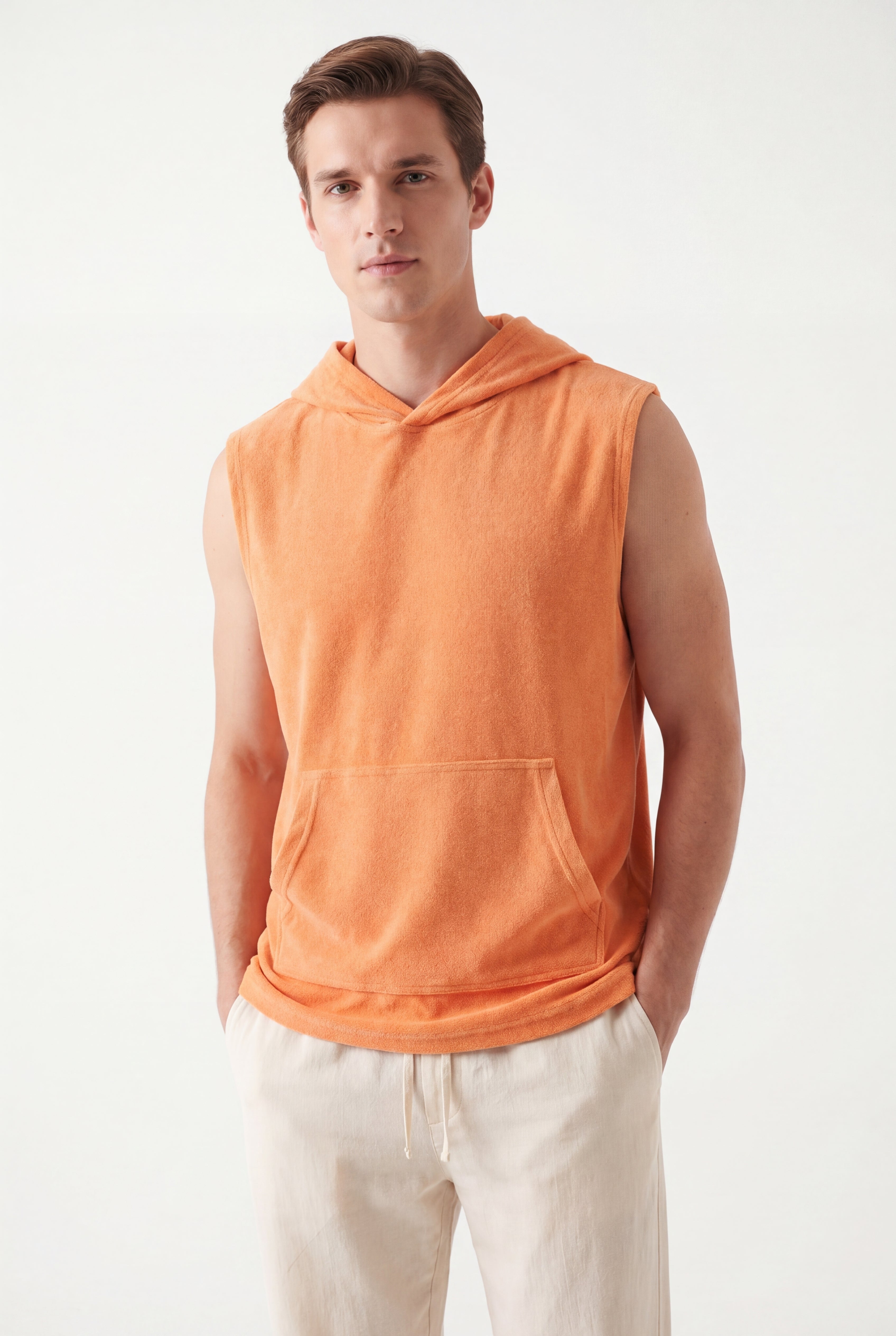 Towel Hoodie-Orange