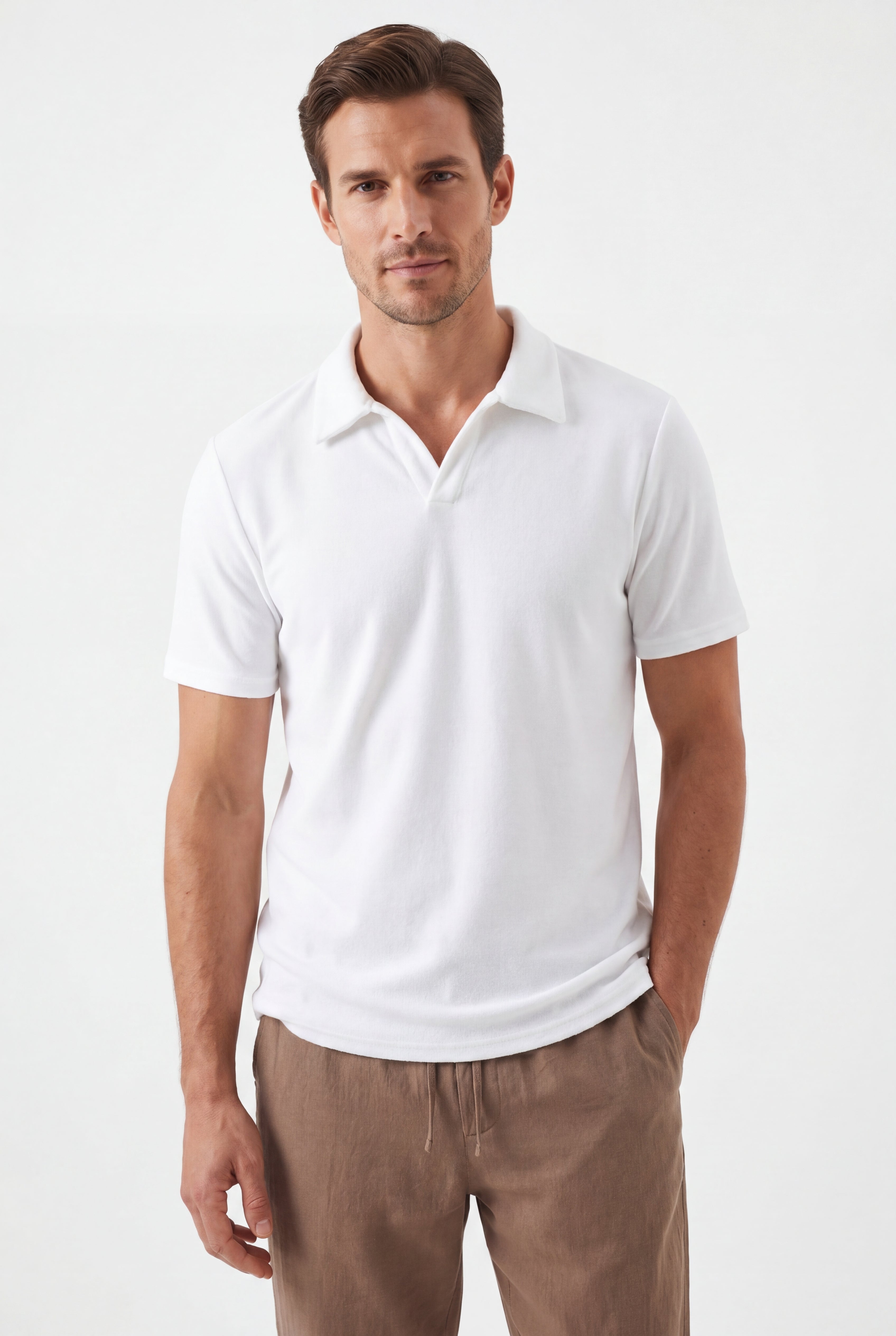 Linen Pants-Brown