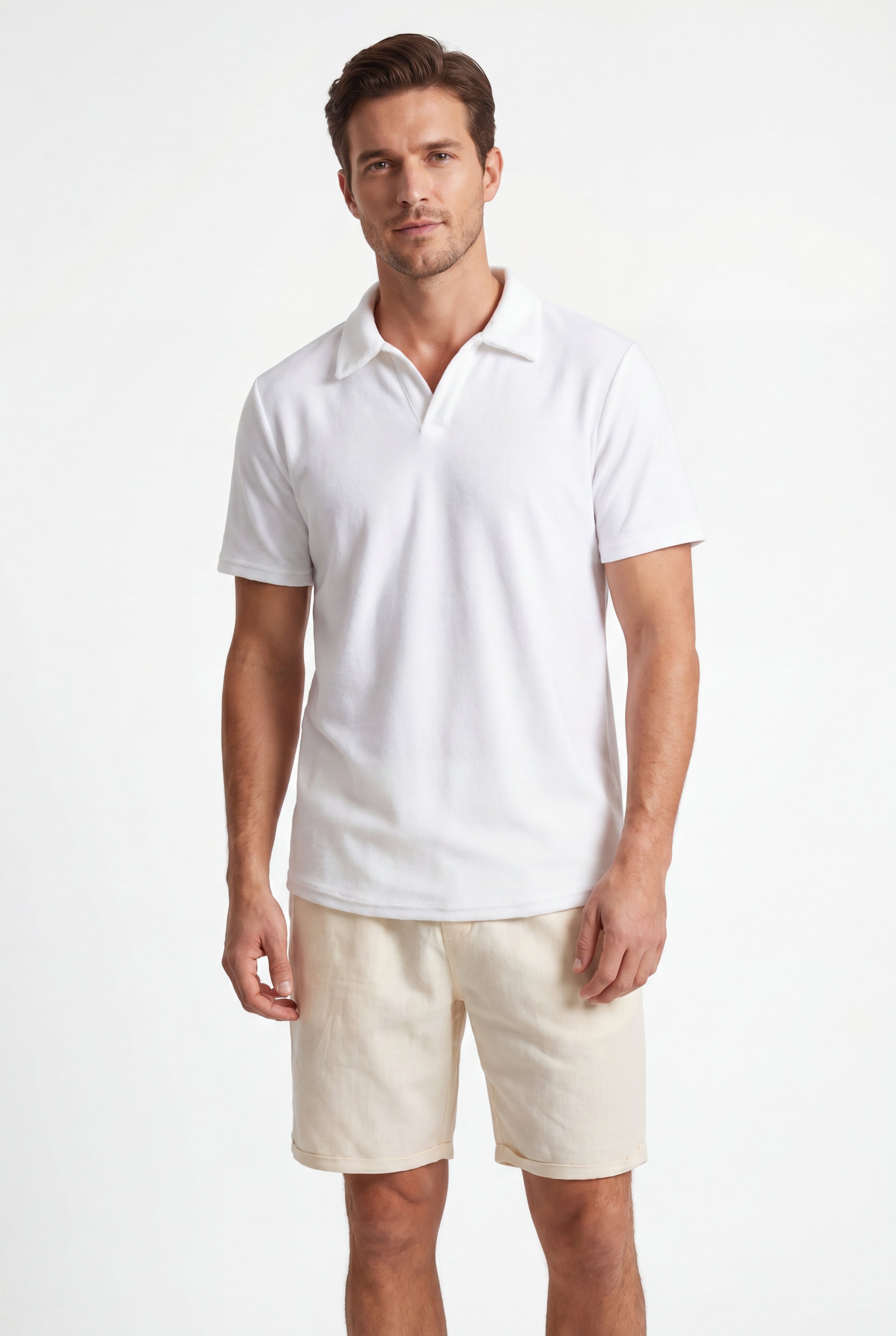 Linen Short-Ivory