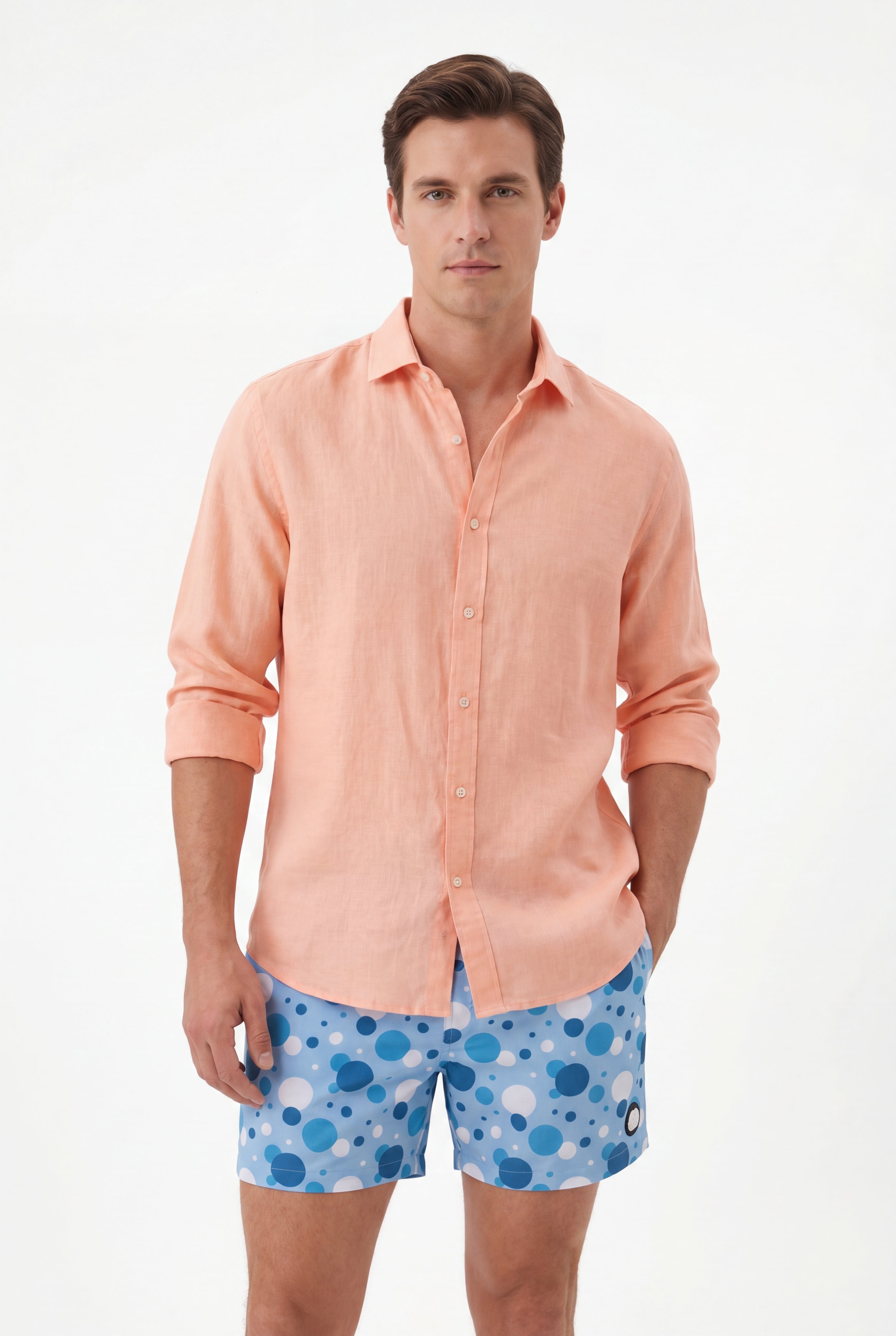 Bubble Swim Short -Light-Blue