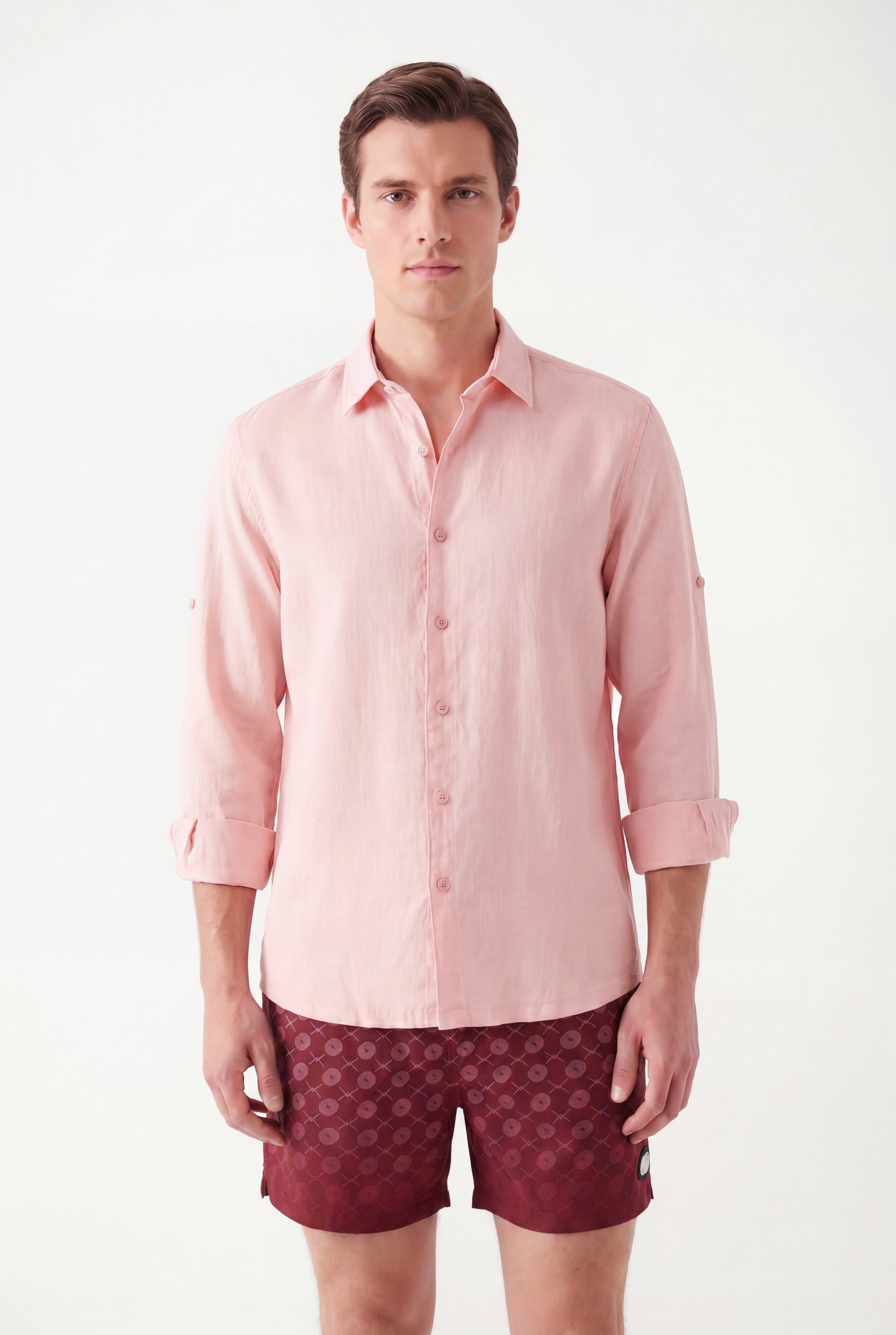 Signature Swim Shorts -Burgundy