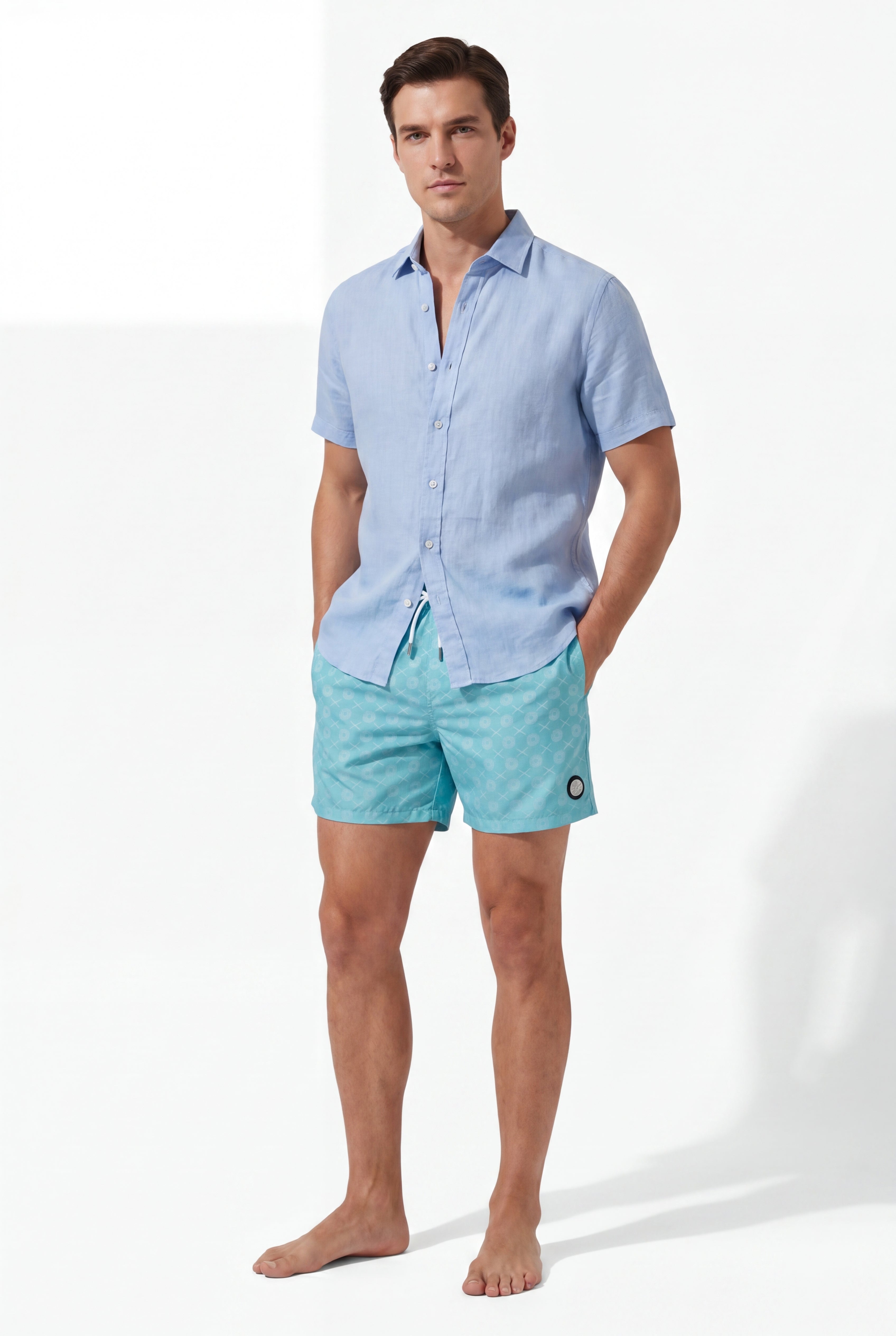 Signature Swim Shorts -Tiffany