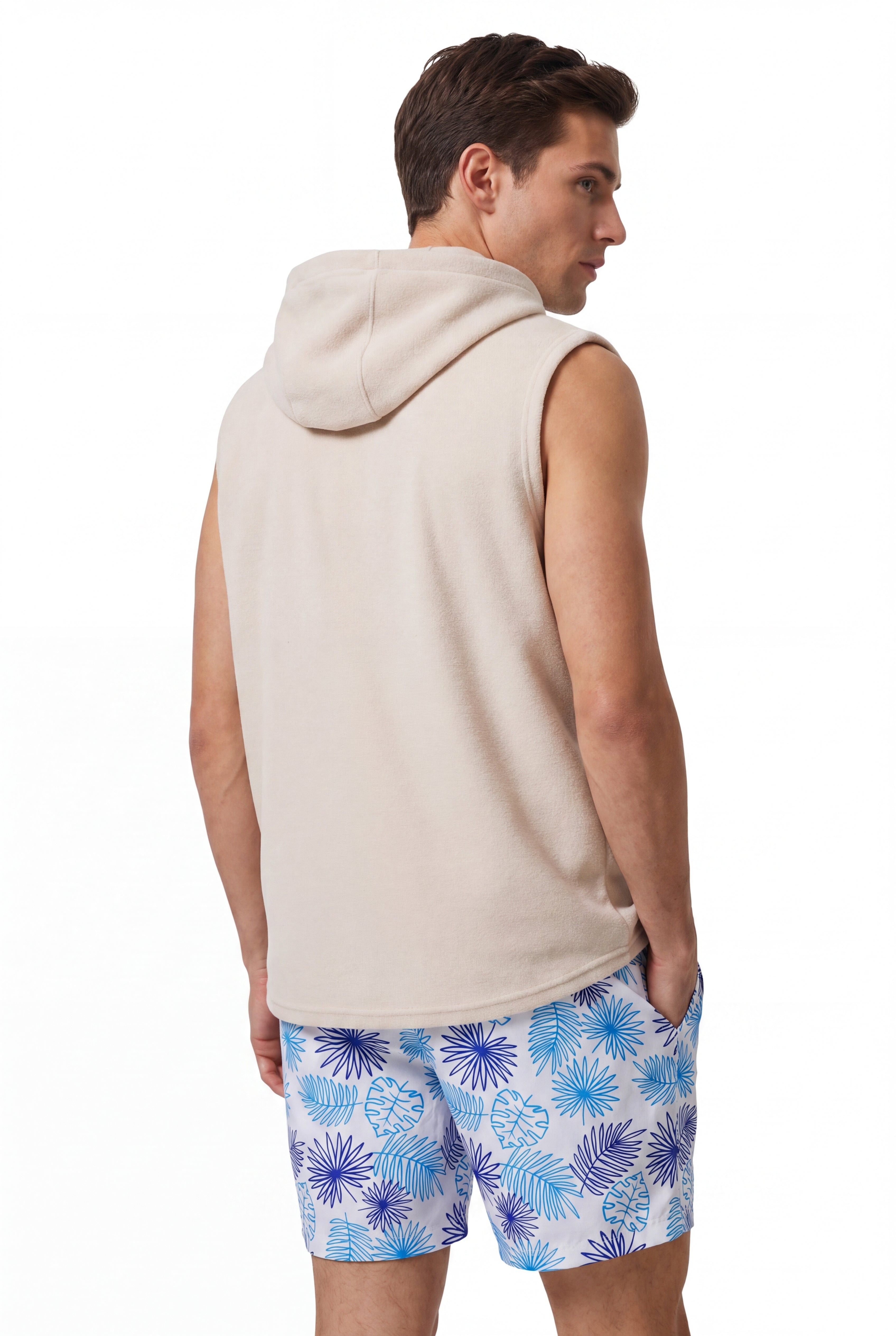 Tropical Swim Short - White